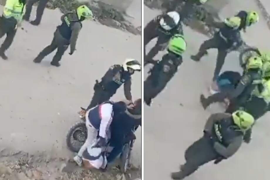En video quedaron registradas las agresiones de los policías a los ciudadanos del sector La Capilla.