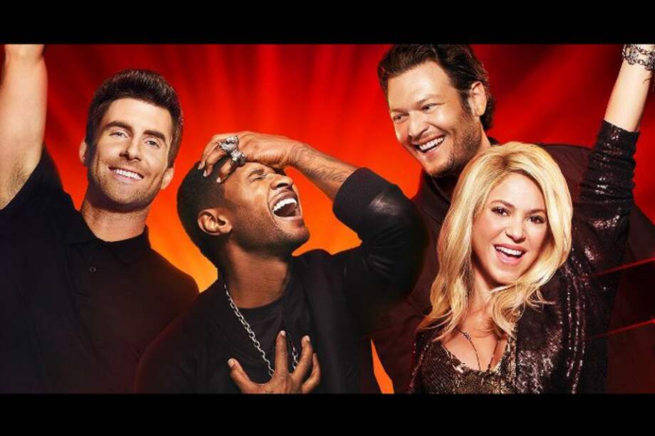 Adam Levine, Usher, Blake Shelton y Shakria, entrenadores de "The Voice USA". / Nbc.com/the-voice/