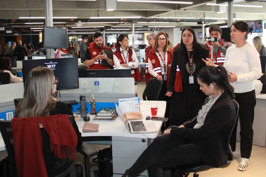 Imagen de la inspección a Caracol TV, adelantada hace unas semanas.