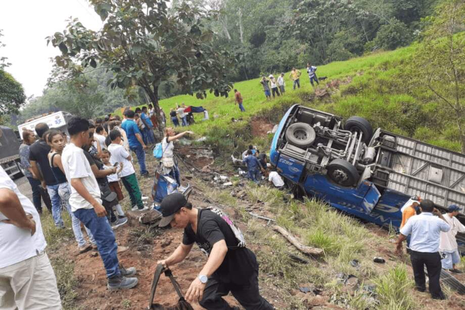 Las causas del accidente siguen siendo materia d investigación para las autoridades competentes. / Tomado de Twitter: @jorgezuluagao