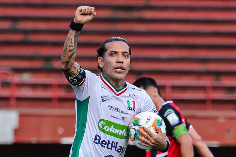 Dayro Moreno, figura de Once Caldas en la victoria sobre Cúcuta Deportivo (2-1).