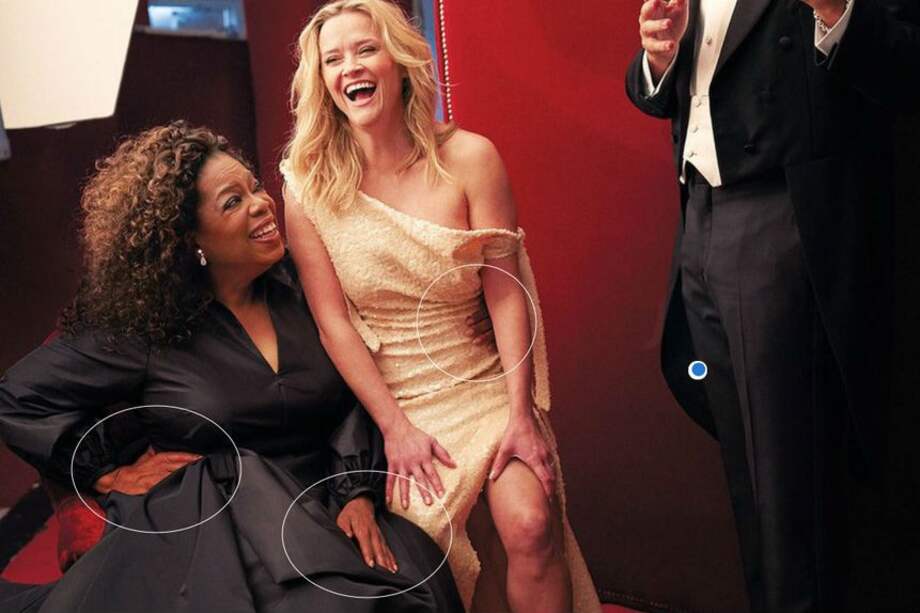 Oprah Winfrey aparece con tres manos en foto de “Vanity Fair”
