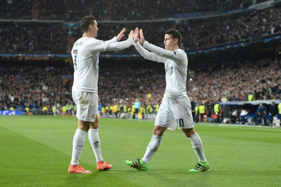 Cristiano Ronaldo y James Rodríguez se entienden en la cancha y fuera de ella desde que se conocieron. / AFP