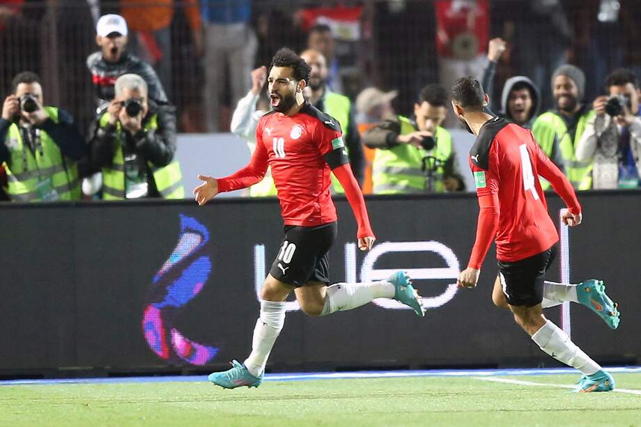 Mohamed Salah celebra el gol de Egipto //EFE/EPA/KHALED ELFIQI.