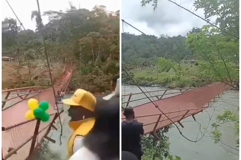 El puente había sido entregado el pasado 2 de marzo.