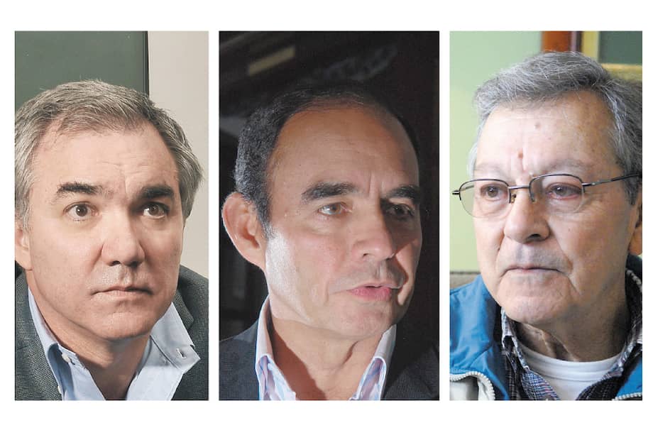 Los rostros de quienes primero solicitaron acogerse a la JEP: Diego Palacio y los generales (r) Uscátegui y Arias Cabrales. / / Fotos: Archivo.