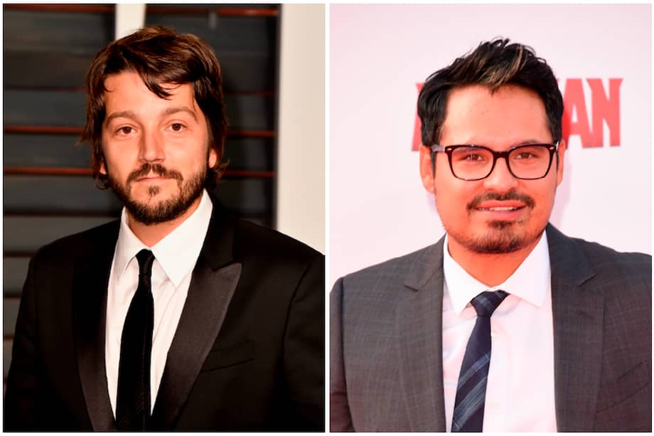 Los actores Diego Luna y Michael Peña.