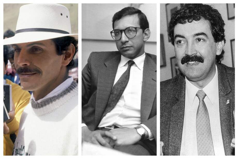 Archivo / Carlos Pizarro, José Antequera y Bernardo Jaramillo.