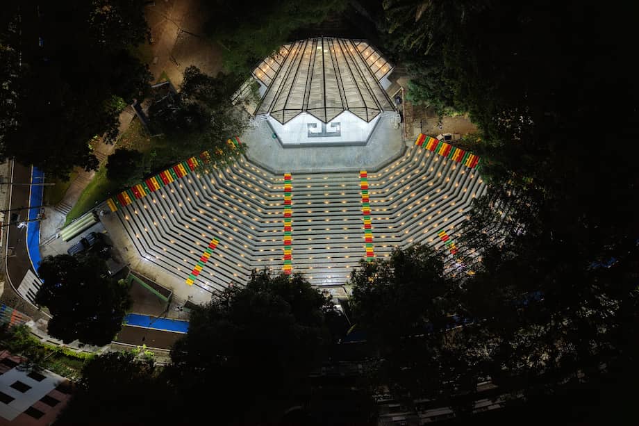 La Concha Acústica Garzón y Collazos, en Ibagué, tras su proceso de renovación.