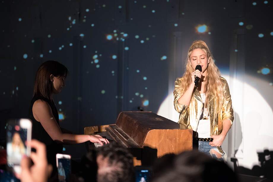 Shakira durante el lanzamiento de "El Dorado" en Miami. / Cortesía Sony Music