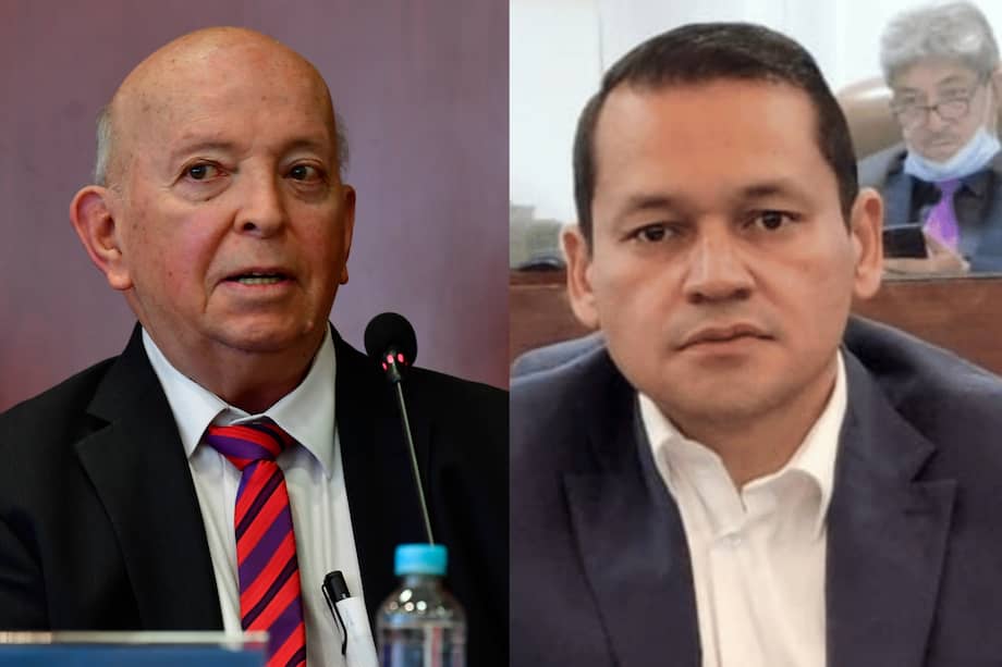 El comisionado, Otty Patiño, y el congresista del Pacto Histórico, Alejandro Ocampo.