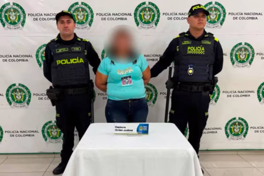 Mujer capturada en Bucaramanga por explotación sexual a menor de edad.