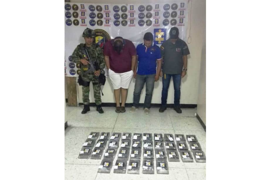Miembros del Clan del Golfo capturados por narcotráfico