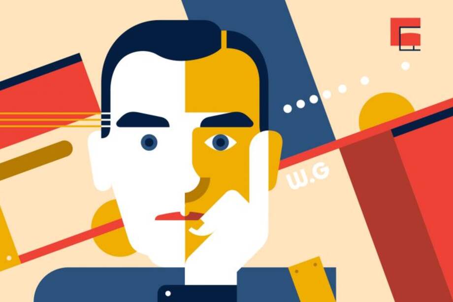 Walter Gropius, uno de los fundadores de la escuela de Bauhaus, que tuvo sus primeras manifestaciones cien años atrás en Weimar, Alemania. / Cortesía