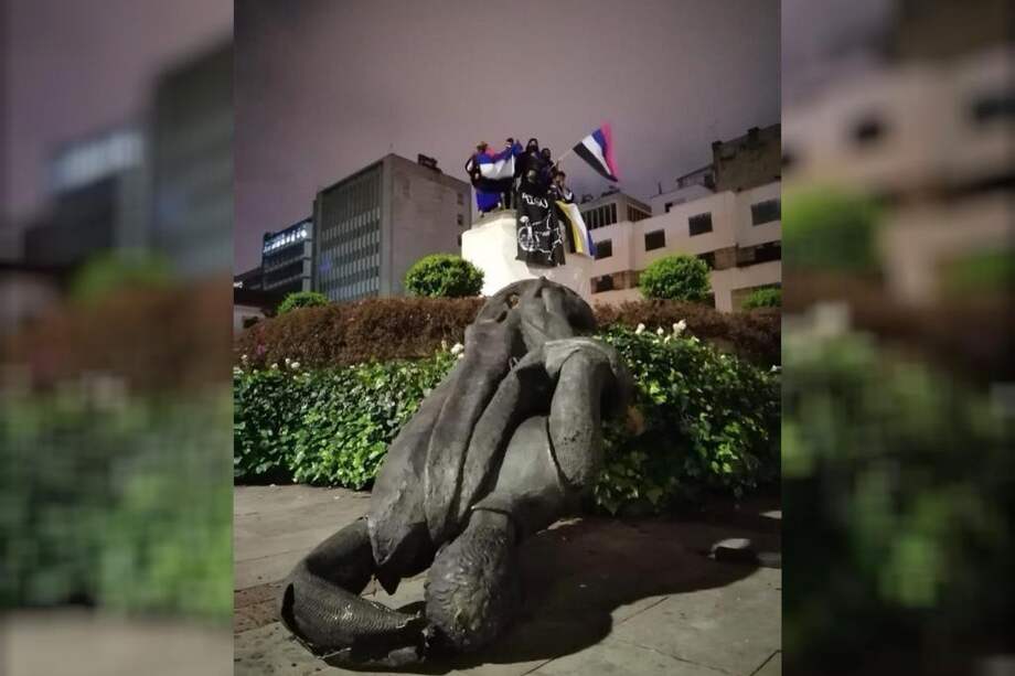 Monumento Gonzalo Jiménez de Quesada, fundador de Bogotá.