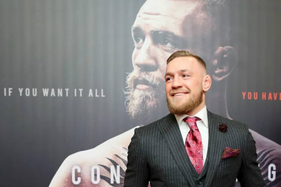 Conor McGregor, en el estreno mundial del documental 'Conor McGregor: Notorious'. / AFP