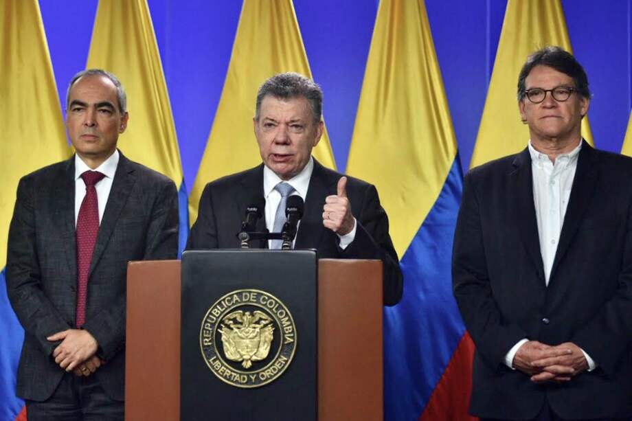 El presidente Juan Manuel Santos dio instrucciones a su equipo negociador con el Eln pactar un nuevo cese al fuego. / SIG