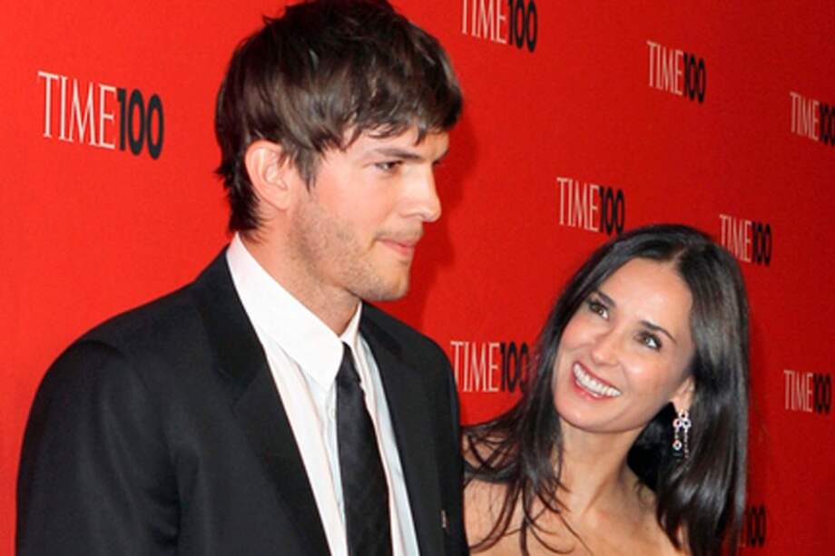 Ashton Kutcher y Demi Moore. / Bang Showbiz