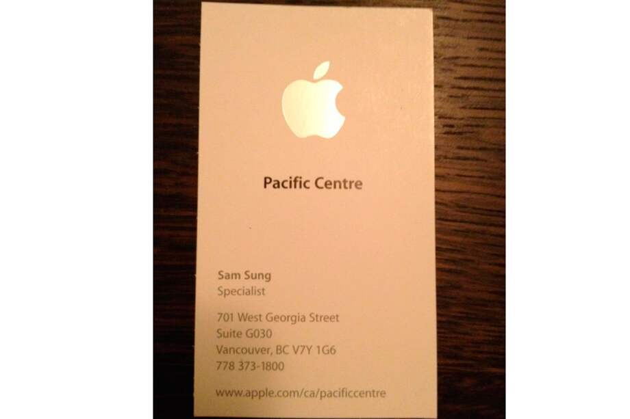 En Apple trabaja un empleado de nombre Sam Sung