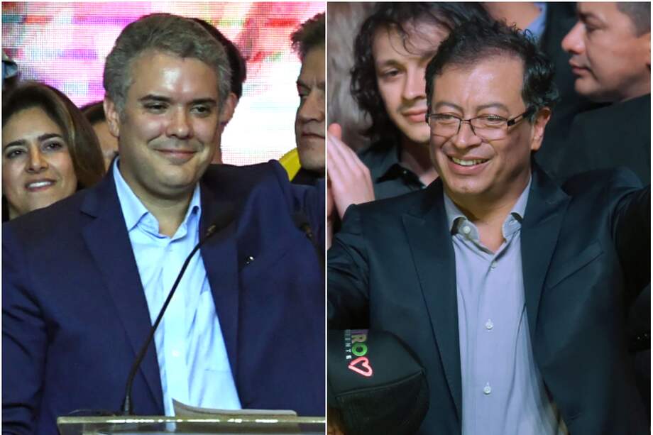 Iván Duque y Gustavo Petro, candidatos a la Presidencia de Colombia. / AFP