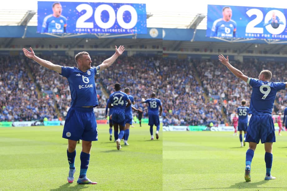 Jamie Vardy, histórico delantero de Leicester de Inglaterra.