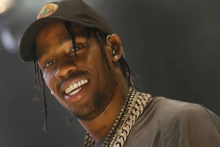 Travis Scott acudió el jueves al Bercy-Arena para seguir desde la primera fila las semifinales del torneo olímpico de baloncesto masculino.