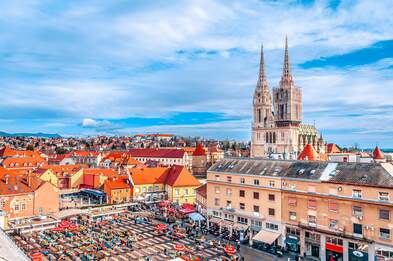 Zagreb, capital de Croacia.