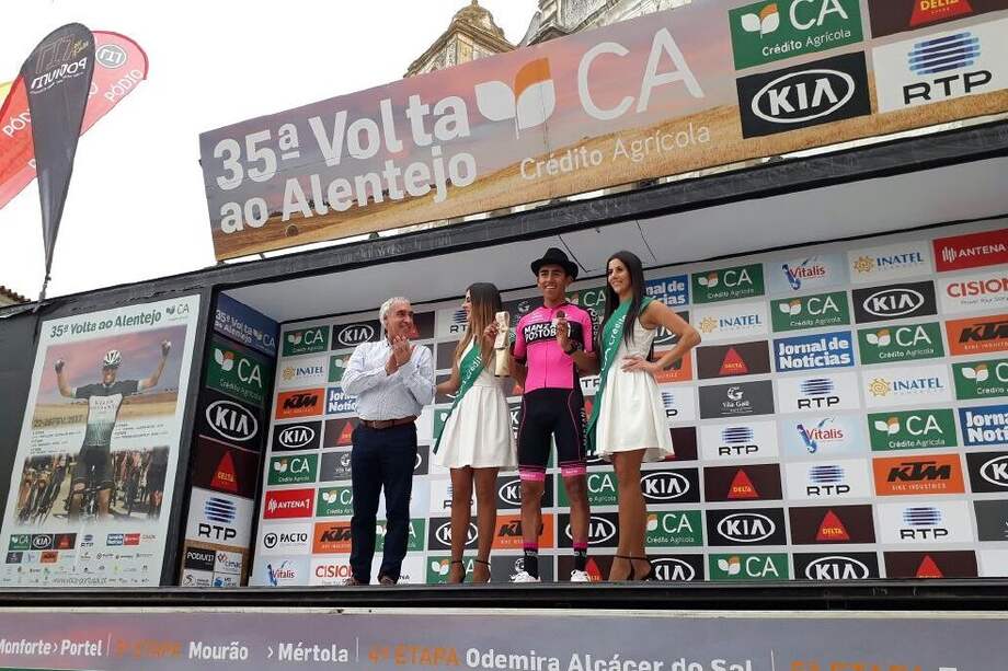 El ciclista boyacense Juan Sebastián Molano.