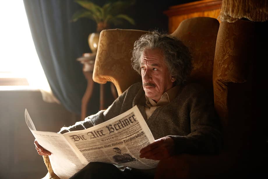 Geoffrey Rush como Albert Einstein. / Cortesía