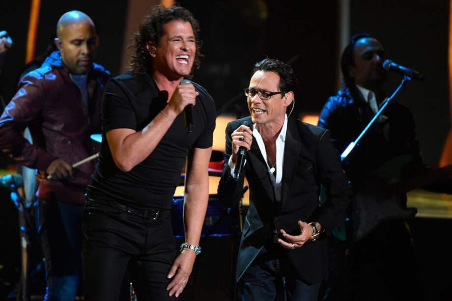 Carlos Vives y Marc Anthony en los Grammy Latino 2014. / Archivo