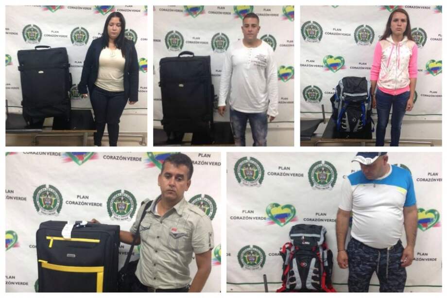 Caen cinco 'mulas' en aeropuerto de Cali