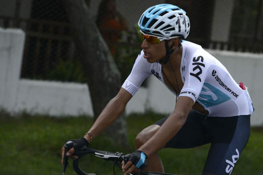Egan Bernal, pedalista del equipo Sky. / EFE