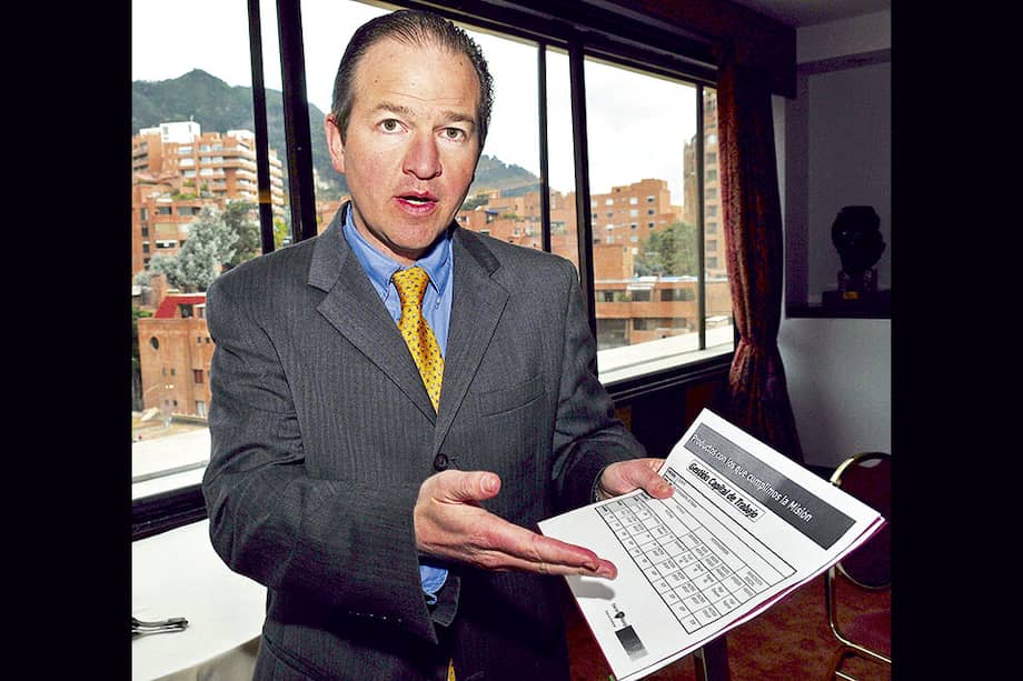 David Wigoda Rinzler, hace unos años, cuando trataba de explicar que Factor Group era un negocio rentable. / El Espectador