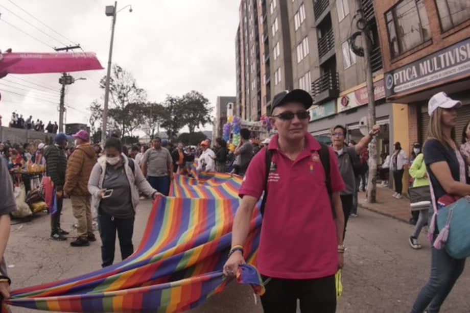Marcha LGBTI en el sur de Bogotá.