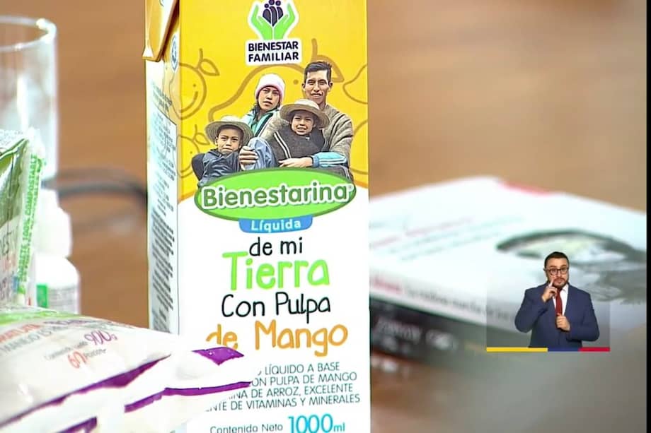 La Bienestarina de Mi Tierra es líquida y está hecho con pulpa de mango.