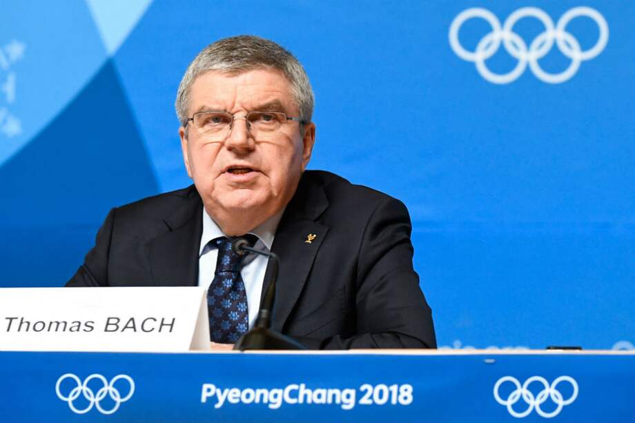 Thomas Bach, presidente del Comité Olímpico Internacional. / AFP