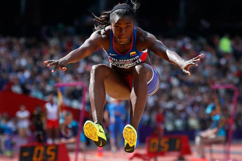 Catherine Ibargüen hace historia para Colombia en Londres