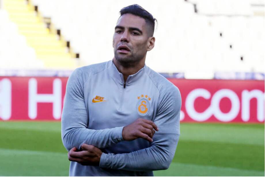 Radamel Falcao García, delantero colombiano del Galatasaray. / AFP