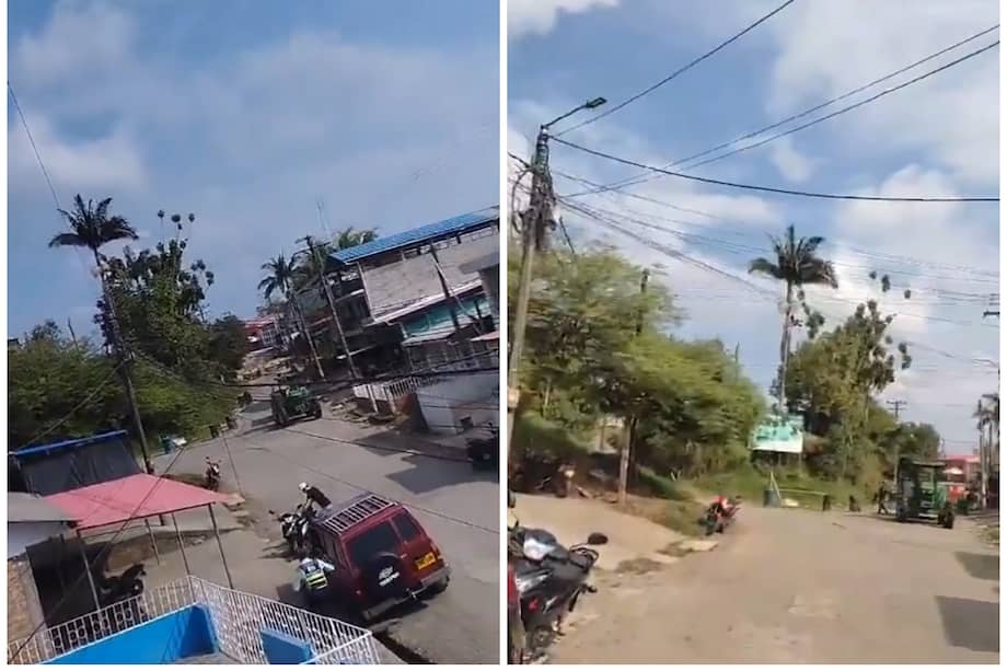 Habitantes de la zona señalaron que los artefactos lanzados no generaron graves afectaciones.