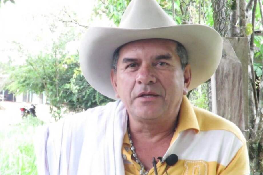 Erley Monroy, líder campesino asesinado en San Vicente del Caguán. / Foto Fundación por la Defensa de los Derechos Humanos y el DIH del Oriente y Centro de Colombia (DHOC)