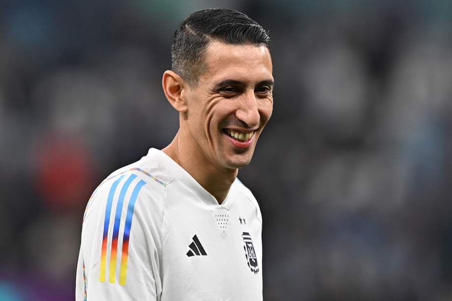 Ángel Di María en la semifinal entre Argentina y Croacia. //EFE/EPA/Noushad Thekkayil