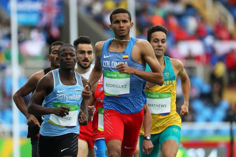 Rafith Rodríguez, eliminador de los 800 metros en los Juegos Olímpicos de Río. Foto: EFE