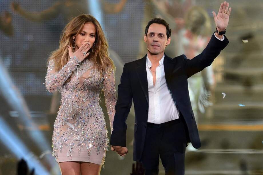 Jennifer López y Marc Anthony en 2012.