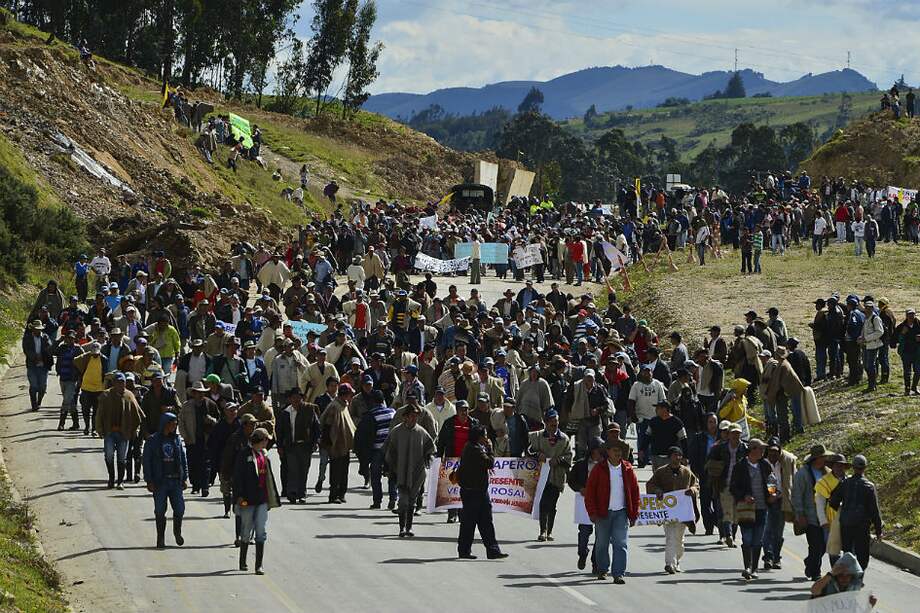 Dos muertos deja paro agrario en Boyacá