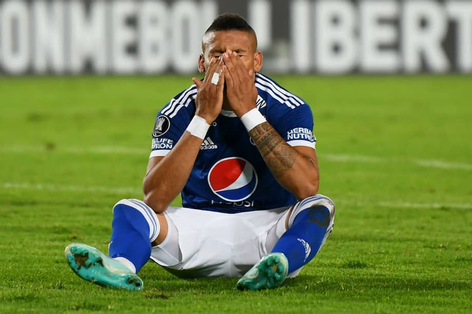 Ayron del Valle, uno de los más incisivos en el ataque del conjunto azul. / AFP