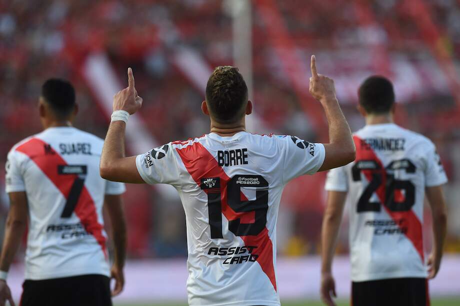 Esta es la sexta ocasión en la que Borré marca dos goles en el mismo partido con la camiseta de River. / @RiverPlate