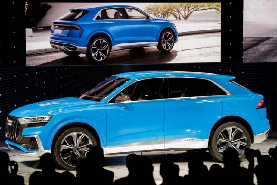 El Audi Q8 es uno de los prototipos más espectaculares y llamativos del Salón del Automóvil de Detroit. / AFP