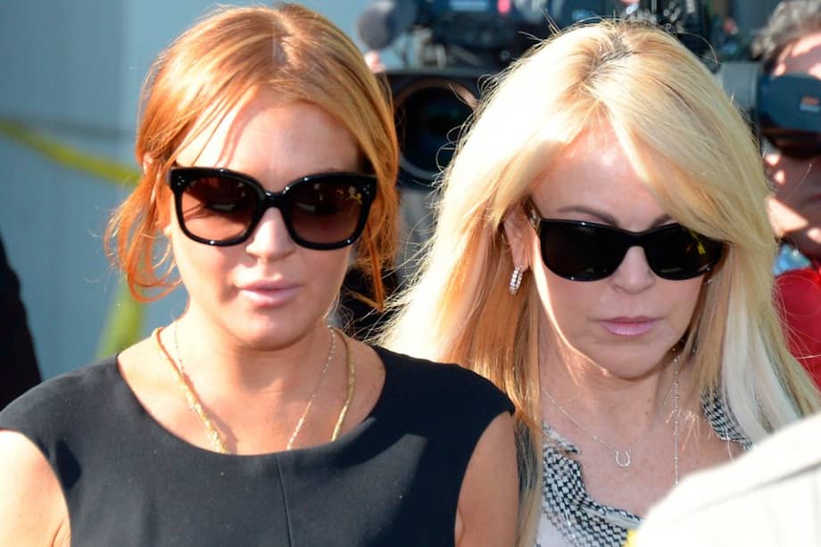 Lindsay Lohan y su madre Dina.