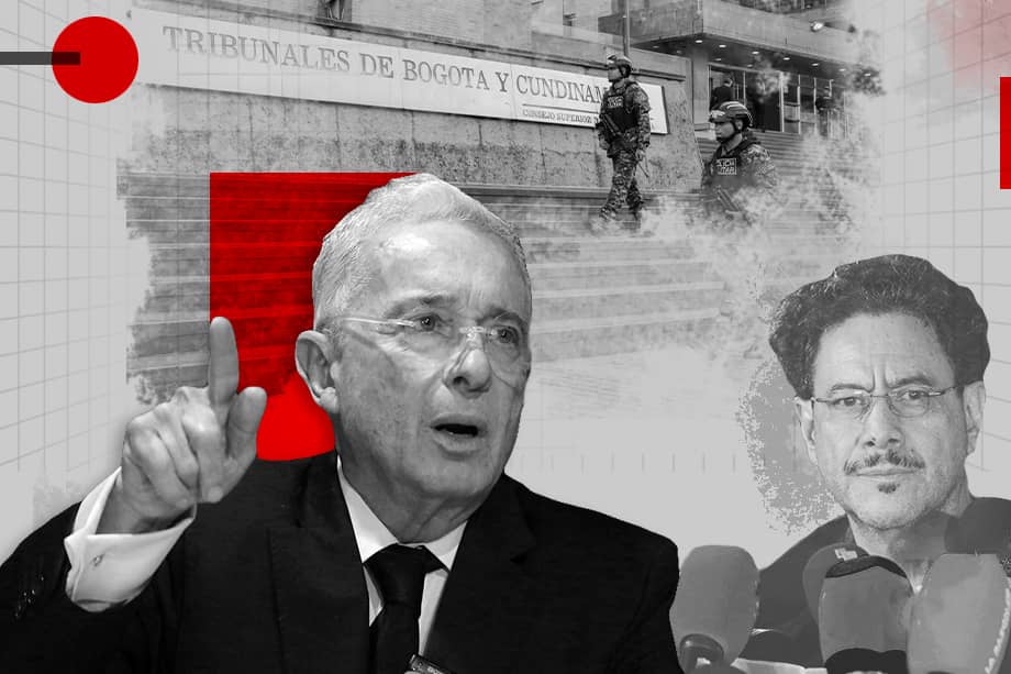 Álvaro Uribe Vélez e Iván Cepeda.