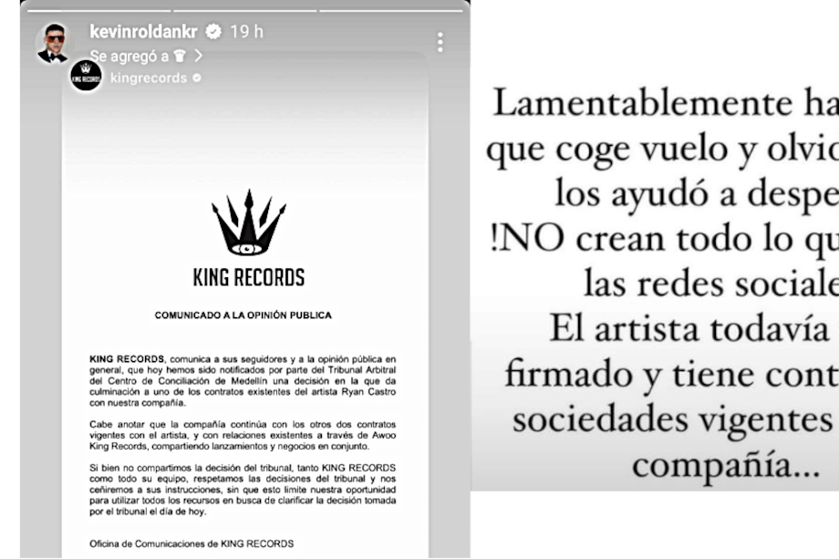 Comunicado de King Records sobre problema con Ryan Castro.
